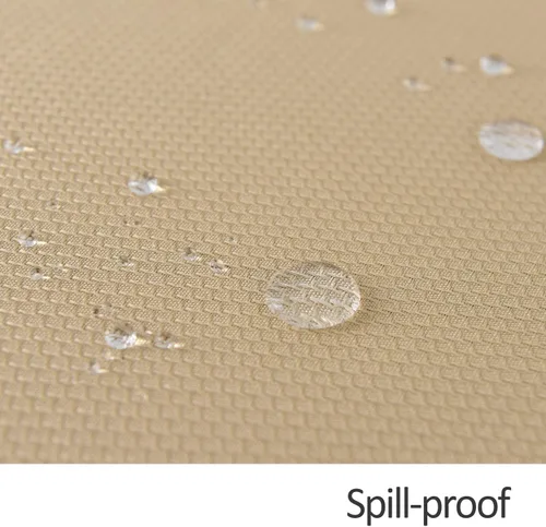 Vista 5 de maxmill Mantel cuadrado de jacquard resistente a las manchas, impermeable, resistente a las arrugas, lavable, suave, mantel decorativo de tela