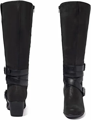 Vista 4 de Women's Knee High Boots with Chunky Heel, Pointed Toe, Comfortable and Fashionable for Fall and Winter Wear For Women.