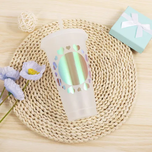 Vista 5 de Gatichetta Rollo de vinilo adhesivo holográfico, vinilo permanente brillante e impermeable, 12 pulgadas x 6 pies, para calcomanías, letreros