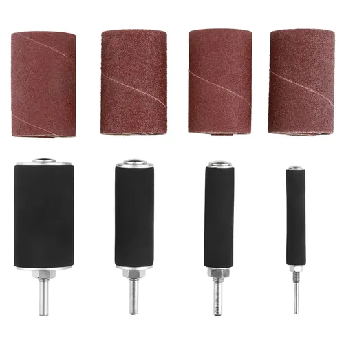 Vista 5 de Tambor de lijado dle Sander Drum Srliya 28 * 17 * 7 20pcs husillo Lijadora de tambor de lijado Kit de herramientas con estuche para prensa de taladro