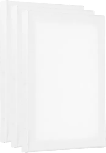 Vista 9 de PATIKIL Paneles de lienzos de pintura para pintura, paquete de 3 paneles cuadrados de madera de 4 x 4 pulgadas, paneles de arte en blanco estirados