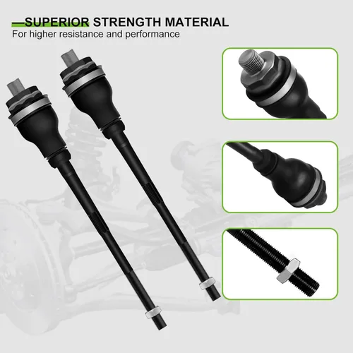 Vista 4 de SCITOO Kit de suspensión de 6 piezas, 2 eslabones de barra estabilizadora, 2 extremos exteriores de barra de acoplamiento interiores para Cadillac