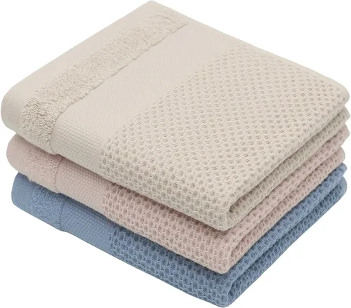 Vista 11 de Mia'sDream Trapos de cocina de algodón natural, trapos de cocina de tejido gofre, paños suaves para lavar platos, paños absorbentes de mano