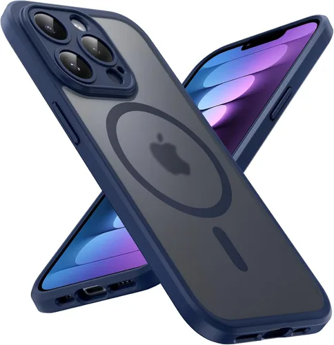 Vista 7 de TOCOL Funda para iPhone 11, compatible con Magsafe, protección completa de cámara, imanes integrados, protección contra caídas, funda translúcida