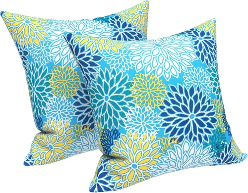 Vista 137 de LVTXIII - Juego de fundas para cojines de sofá o sillón de exteriores, para lumbar, no se decoloran, 2 unidades de 12" x 20", con relleno, estampado