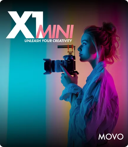 Vista 3 de Movo X1-Mini - Micrófono de video tipo escopeta para cámara - Micrófono de cámara analógico/digital de 3.5mm/USB-C supercardioide para DSLR, iPhone