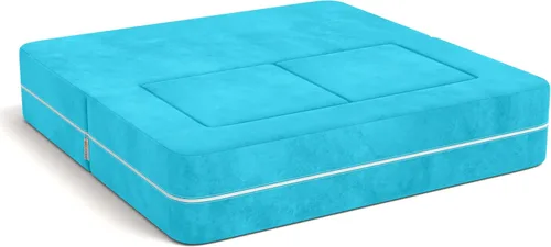 Vista 67 de Jaxx Zipline - Sofá biplaza modular para niños, otomana y tumbona plegable, color carbón