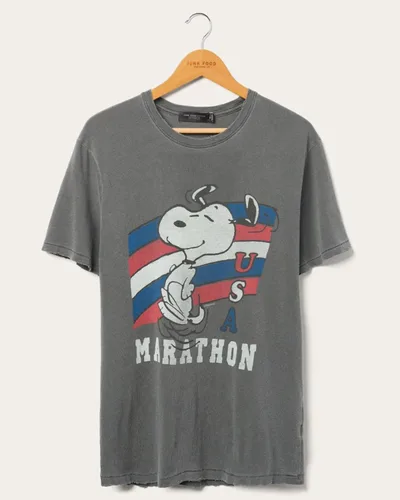 Vista 2 de Peanuts Snoopy USA Marathon - Camiseta vintage