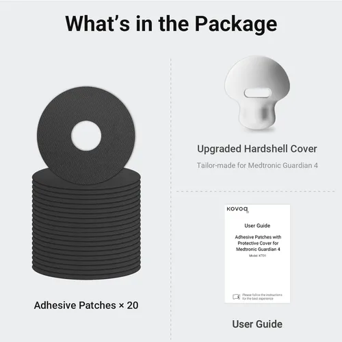Vista 9 de Parches CGM para sensor Medtronic Guardian 4, 20 unidades impermeables Guardian 4 sobre parches con cubierta rígida reutilizable personalizada