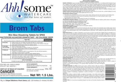 Vista 2 de AhhSome - Mini tabletas de bromo de 2 pulgadas de 1.5 libras para spa y bañera de hidromasaje desinfectante Pestañas de bromación de disolución