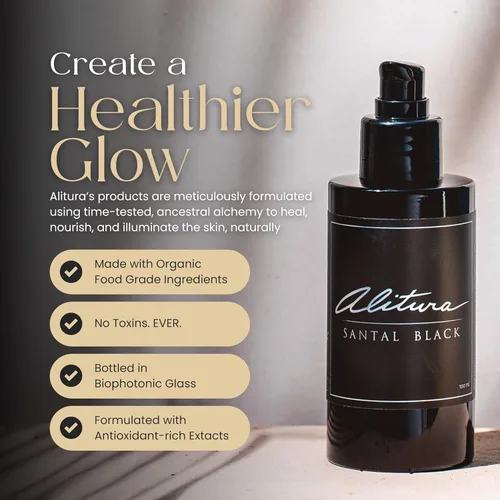 Vista 6 de Santal Black, Aceite para el cabello y el cuerpo, hidratante botánico de aceite esencial (3.4 fl oz)