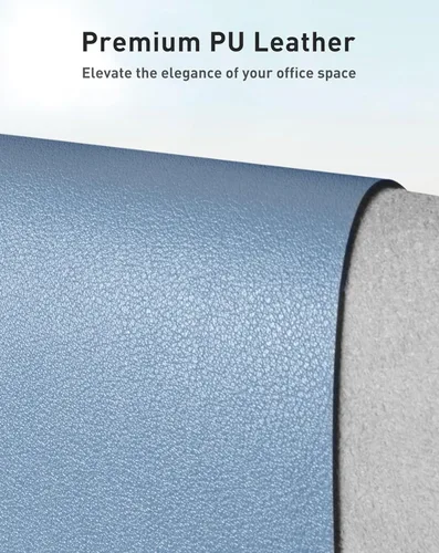 Vista 332 de Aothia Protector de escritorio de cuero, alfombrilla para mouse, alfombrilla de escritorio de oficina, 31.5 x 15.7 pulgadas, secante de escritorio