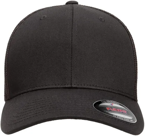 Vista 2 de The Hat Pros Flexfit Men's Trucker Mesh Cap Flexfit 6511 Blank Trucker Hat Fitted Flex Fit Hat for Men