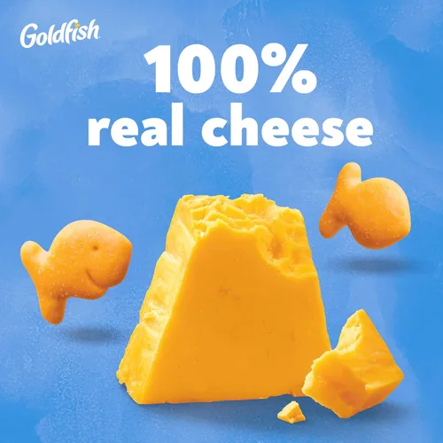 Vista 4 de Goldfish Baby Cheddar Crackers, galletas de aperitivos, bolsa de 7.2 onzas