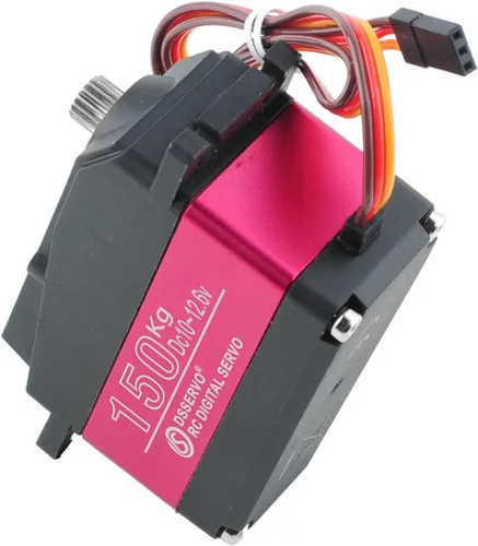 Vista 7 de 330.7 lbs DS51150 Servo Digital Servo Full Metal Gear RC Servo 180 grados impermeable IP67 12V con 18T Servo brazo para Baja Car 1/5 RC Car