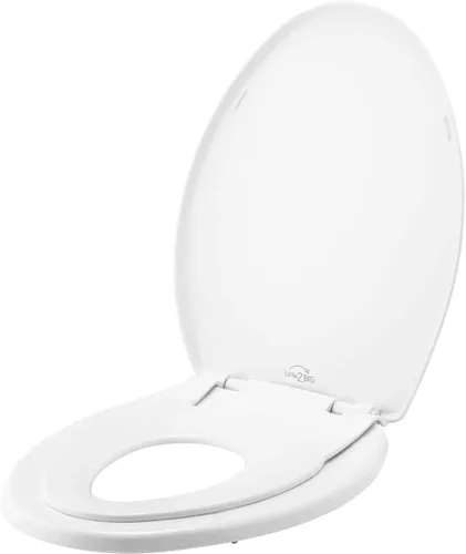 Vista 14 de Little2Big - Asiento de inodoro con asiento de entrenamiento integrado para niños pequeños, cierre lento, fácil de instalar, fabricado en Estados