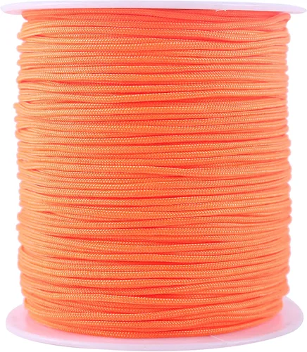 Vista 70 de KONMAY 1 rollo de cuerda de nailon de 150 yardas, trenzado de 0.016 in de nailon Shamballa Macramé/cordón de cuentas, cordón de nudo chino, cuerda