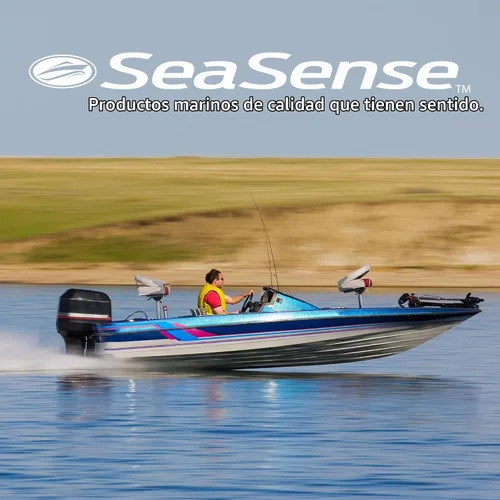 Vista 5 de SeaSense Soporte para caña de pescar de 2 estantes para tu barco, pontón, garaje - Práctico almacenamiento para cañas de pescar, alicates, cuchillos