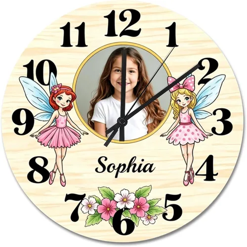 Vista 29 de ArogGeld Reloj de pared para conductor de autobús escolar, reloj de madera clásico 10 silencioso, sin tictac, de cuarzo, funciona