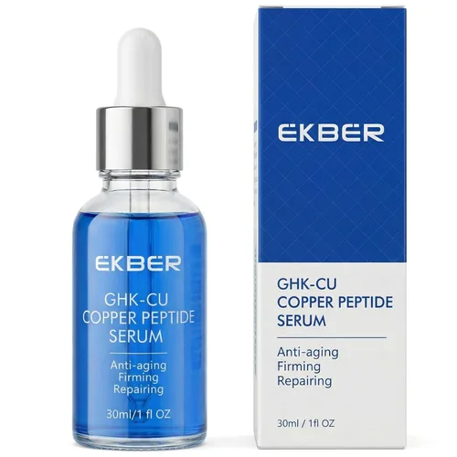 GHK-Cu Peptide Copper Peptides Serum para la cara – GHKCu tópico con ácido hialurónico para un envejecimiento saludable – Fórmula multipéptida para