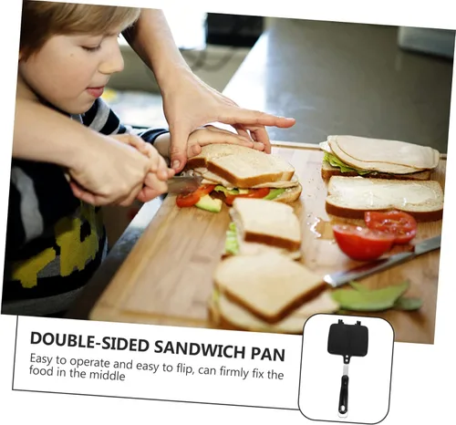 Vista 3 de Sartén antiadherente de doble cara para uso interior al aire libre fácil de limpiar