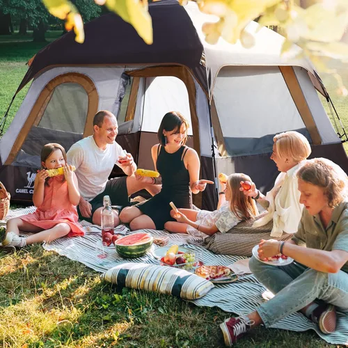 Vista 6 de CAMEL CROWN 4/6 Person Tent Waterproof Lightweight Portable Backpacking Tent for Outdoor Camping Hiking