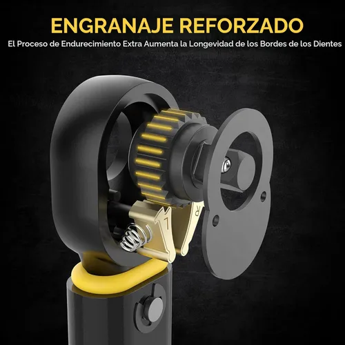 Vista 3 de LEXIVON Llave dinamométrica de libra de pulgada con accionamiento de 1/4 pulgadas 20~200 in-lb/2.26~22.6 Nm (LX-181)