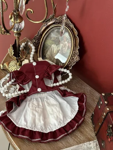 Vista 259 de Moda Vestido de Princesa de Encaje para Perro Cachorro Dulce para Perro EXTRAL Pequeño y Pequeño A-Negro XX-Pequeño