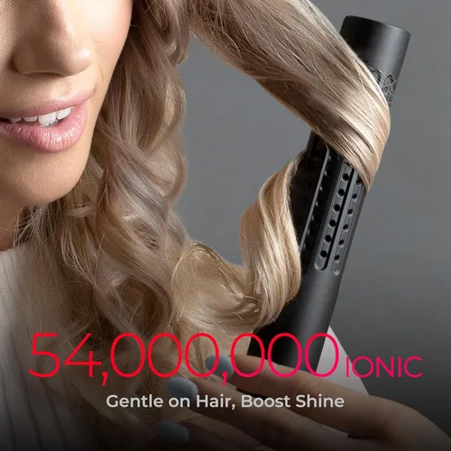 Vista 6 de TYMO Airflow 2.0 - Plancha rizadora de pelo 2 en 1, rizador de pelo 2 en 1, varita rizadora de 1.25 pulgadas para cabello largo y corto, doble Negro