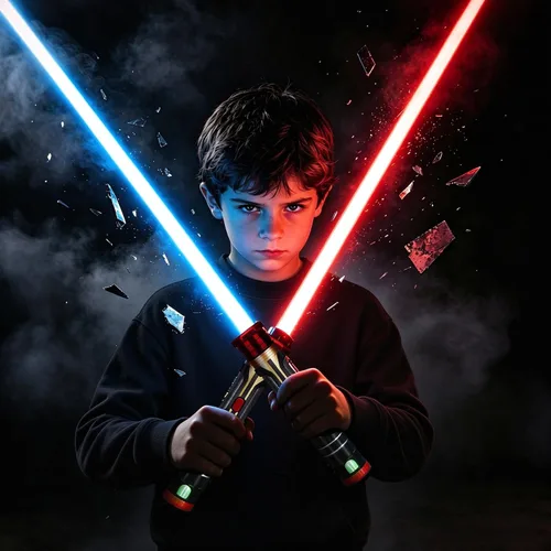 AuntyFey Juego de 2 sables luminosos retráctiles, sable luminoso para niños, juego de espadas retráctiles para niños, espada de juguete luminosa