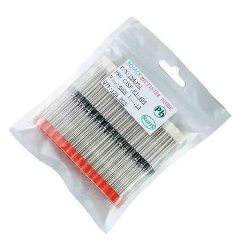 Vista 2 de BOJACK 1N4004 Diodo rectificador 1 A 400 V DO-41 Axial 4004 1 amp 400 voltios Diodos de silicio electrónico (paquete de 125)