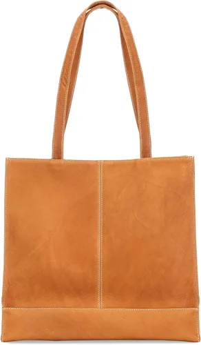 Vista 4 de Le Donne Leather Everly Tote - Bolsa de cuero de vaca colombiana de grano completo, 12.5 x 12.5 x 5 pulgadas