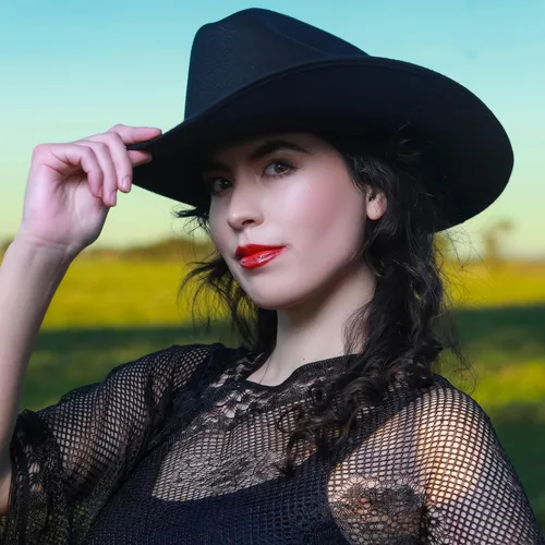 Vista 8 de Yellowstone Frontier Sombrero de vaquero y vaquera occidental