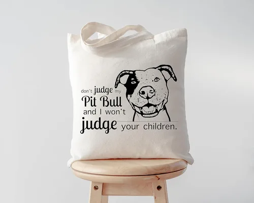 Vista 2 de Pet Studio Art Bolso tote Don't Judge My Dog