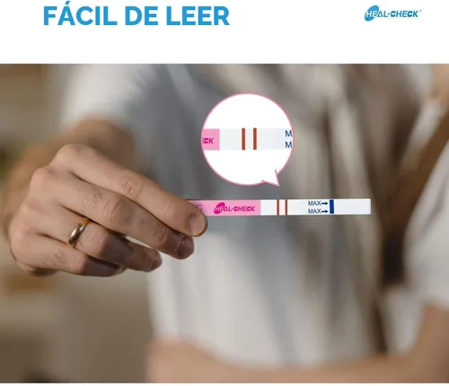 Vista 7 de Pruebas de embarazo con taza, tiras de prueba de embarazo a granel HEAL-CHECK para detección en casa, más del 99% de precisión, envueltas