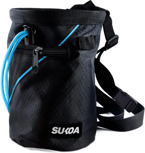 Bolsa de tiza para escalada en roca - Accesorios de equipo para regalos de escalada en roca - Cinturón de enganche rápido, bolsillos grandes con