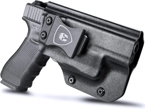 WARRIORLAND Funda G17/19 con TLR6 IWB Kydex compatible con Glock 17/19/19X/44/45(Gen 1-5) con pistola TLR-6, funda de transporte oculta en la