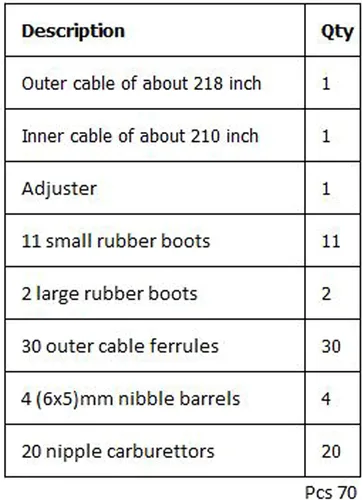 Vista 2 de MotoMaster Kit de reparación de cable de acelerador universal, construya su propio kit de cable de acelerador, cable de acelerador DIY compatible