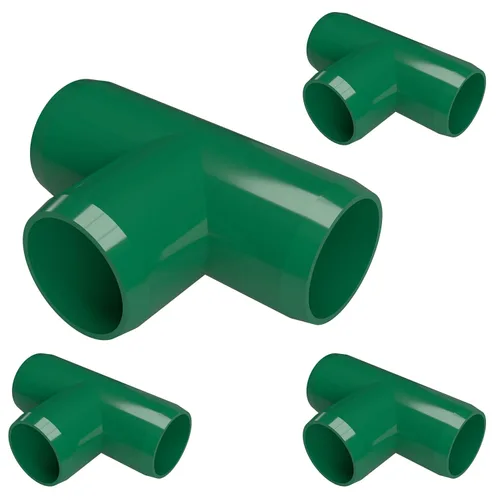 Vista 16 de FORMUFIT F001TEE-BK-4 - Adaptador de PVC de grado para muebles de 1 pulgada, fabricado en Estados Unidos, resistente a los rayos UV, a prueba