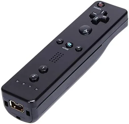 Vista 4 de Lyyes Control remoto para Wii, Wii Remote y Nunchuck con funda de silicona y correa para Wii y Wii U (negro)