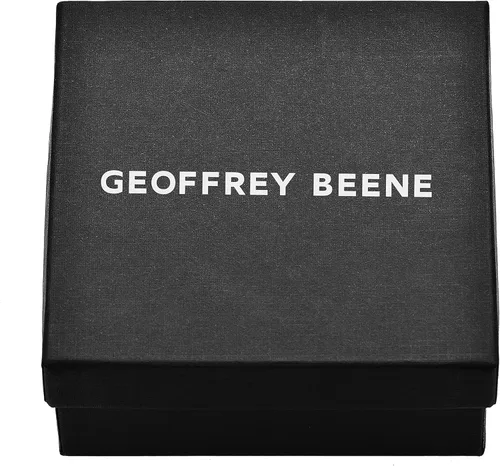 Vista 7 de Geoffrey Beene Pulsera trenzada de cuero genuino para hombre con cierre de acero inoxidable