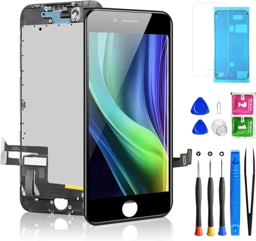 Vista 28 de Reemplazo de pantalla para iPhone 7 Plus de 5.5 pulgadas, color blanco, reemplazo del digitizador de pantalla LCD táctil Diykitpl 3D para A1661