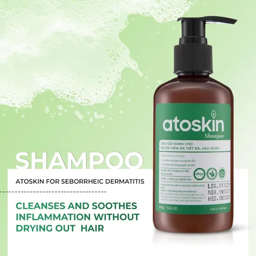 Vista 7 de Champú Atoskin – para dermatitis seborreica – Ayuda a reducir el aceite y mejorar la comodidad del cuero cabelludo (6.8 oz)