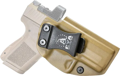 Vista 107 de CYA Supply Co. Funda para llevar armas dentro del cinturón, Base Optics Ready (Flat Dark Earth) Portador Oculto en la Pretina, IWB, Compañía