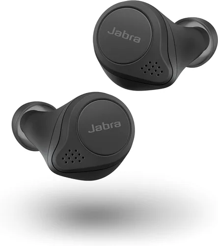 Auriculares inalámbricos Jabra Elite 75t con asistente de voz, color negro, con estuche de carga (renovados)