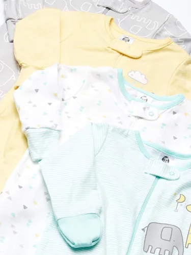 Vista 2 de Gerber baby-girls 4 Pack Sleep 'N Play Footie