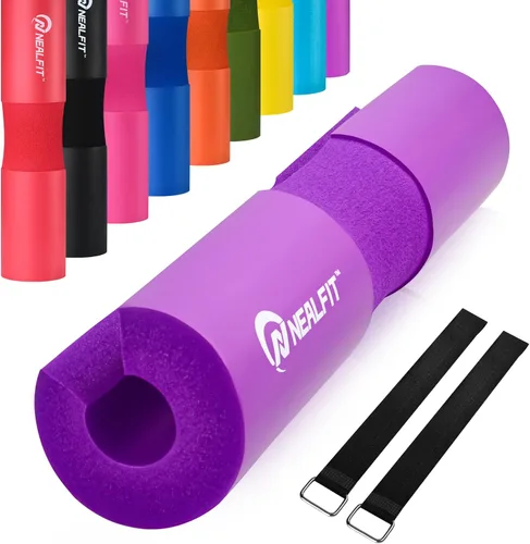 Vista 18 de NEALFIT Almohadilla para Barra de Pesos para Sentadillas—Almohadilla para Barra de Pesos—Ideal para Levantamiento de Pesas, Estocadas y Empujes