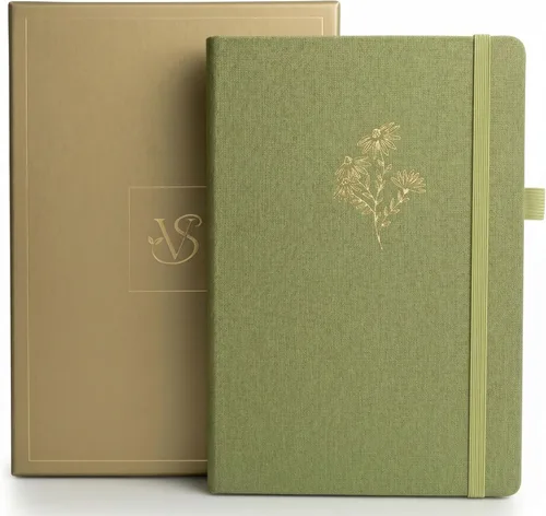 Vista 8 de VIVID SCRIBBLES Cuaderno de puntos A5 con papel de 5.64 oz/m² a prueba de sangrado, perfecto para diario de viñetas y planificación creativa, 200