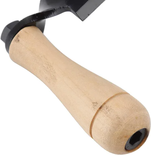 Vista 6 de Fdit HRC 30 Cuchillo curvo de acero de tungsteno duradero, herramienta de afeitado curvada, herramienta de descortezado para carpintería, cuchillo