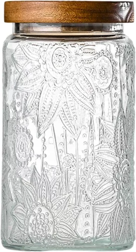 Vista 16 de Adodeen - Tarro de vidrio vintage de 25 onzas con tapa, recipientes de almacenamiento de vidrio, recipientes de almacenamiento de cocina herméticos